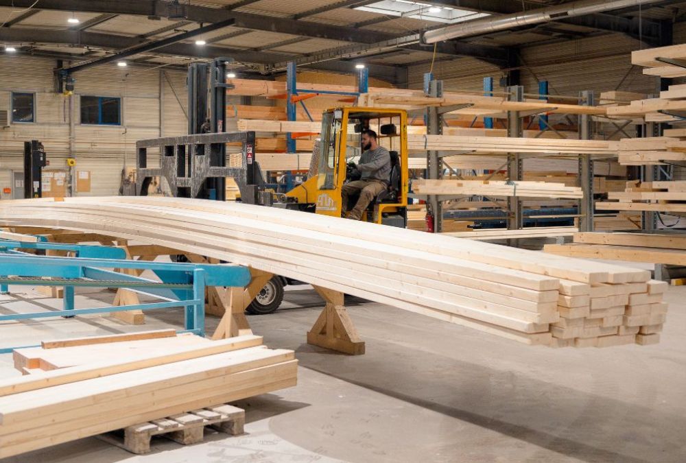 Fabrication-lamellé-collé