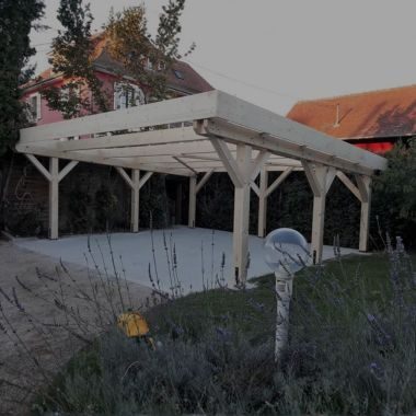 Carport-bois-lamellé-collé